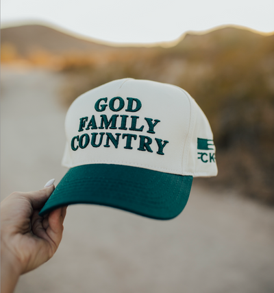 God Family Country Trucker Hat
